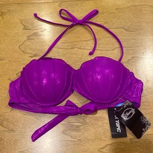 Disney Hot Topic Little Mermaid Bikini Shell Top